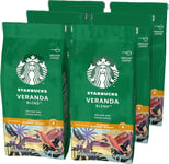 STARBUCKS Veranda Blend, Blonde Roast, Ground Coffee 200G (Pack of 6)
