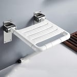 qazxsw Bath Stool 304 Stainless Steel Luminous Folding Shower Stool Elderly Bath Seat Bathroom Furniture