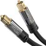 TOSLINK cable, optical audio cable – 1m short fibre optic cable for soundbars (TOSLINK to TOSLINK, digital S/PDIF cable, stereo systems/amplifiers/amps, home cinema, Xbox One/PS4) – CableDirect