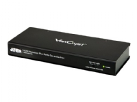 ATEN VanCryst VC880 HDMI Repeater Plus Audio De-embedder - Förlängd räckvidd för audio/video - upp till 15 m