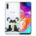 Deco Samsung Galaxy A70 skal - Panda Håller Bambu