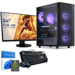 Sedatech Pack PC Gamer Expert • Intel i7-11700KF • Geforce RTX3050 • 16Go RAM • 1To SSD M.2 • Wifi, USB C • Windows 11 • Unité centrale • Moniteur 24