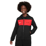 Nike Boy's Veste B NSW N Air PK Fz Hoodie, Black/University Red, FV2344-012, XS