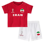 FIFA Official World Cup 2022 Tee & Short Set, Baby's, Iran, Team Colours, 24 Months