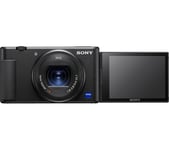 SONY ZV1 High Performance Compact Vlogging Camera - Black, Black