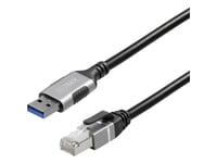 Maxtrack Usb 3.0 / Rj45 Nätverksadapter Cat 6 [1X Usb 3.0 - 1X Rj45-Kontakt] 1,5 M Svart