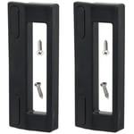 UNIVERSAL Door Handle for American Style Side by Side Fridge Freezer Black x 2