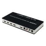 4x1 HDMI Switch och ljuddelare UHD 4K 3D HDMI 2.0 ARC Toslink+RCA