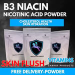 VITAMIN B3 NIACIN Flushing Flush  Powder 250g Nicotinic Acid Cholesterol Skin