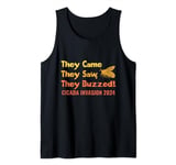Cicada Invasion 2024: They Came, They Saw, They Buzzed! Tank Top