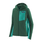 Patagonia W's R1 CrossStrata Hoody - Polaire femme Conifer Green L