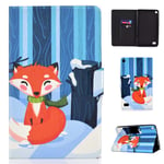Kindle Fire 7 inch Tablet Case, Fire 7 Cover,Ultra Slim PU Leather Smart Shell Case for New Amazon Fire 7 Tablet 7th Generation，Red fox