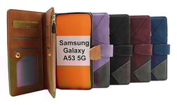 XL Standcase Lyxfodral Samsung Galaxy A53 5G (A536B) (Svart)