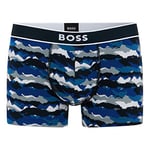 BOSS Men's Trunk 24 Print Boxer Shorts, Bright Blue432, S