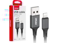 Amio Laddkabel För Bil Usb-A - Lightning Iphone 2A 100Cm Fulllink Amio-03901