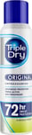 Triple Dry Original Anti-Perspirant Spray 150ml 72-Hour Protection Against Exce