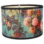 Bambu taklampa med blommönster, lampskärm, ljusskydd, heminredning