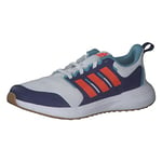 adidas Boy's Fortarun 2.0 Sneaker, Ftwr White Solar Red Victory Blue, 10.5 UK