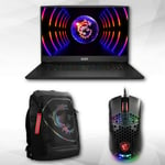 Titan GT77HX 13VH-058FR + Titan Gaming Backpack + MSI Gaming Mouse M99 - S12-0401820-V33 - Noir / RGB