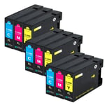 9 C/M/Y Colour Printer Ink Cartridges XL for Canon MAXIFY MB2150 MB2350 MB2755