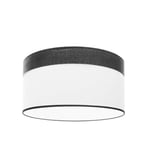 Levitantes Abat-jour suspendu 50 x 50 x 22 cm Blanc/bois noir avec diffuseur, idéal pour éclairer et décorer des espaces modernes.