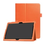 Huawei Mediapad T3 10 Enfärgat Fodral I Läder - Orange