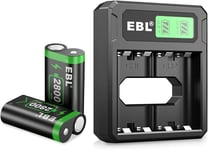 EBL Xbox Series X/S Battery 2800mAh 2 Pack and Matched Battery Charger - Xbox S