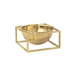 Kubus Bowl Centerpiece Small, Gold-plated