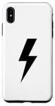 Coque pour iPhone XS Max Lightning Bolt Noir pour homme Idée cadeau Thunder Strike