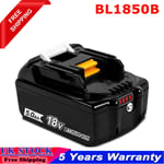 New for Makita 18v 5.0ah Lithium-ion Battery With Gauge BL1850B BL1860B BL1840