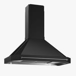 Fjäråskupan Exklusiv kjøkkenvifte ekstern 90 cm, svart