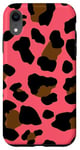 Coque pour iPhone XR Imprimé léopard rose fuschia corail élégant guépard pop art