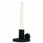 Black Candle Stand / Holder / Stick The Ball Aluminium Textured by House Doctor
