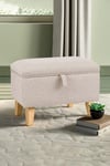 Upholstered Storage Ottoman Footstool