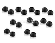 BNBUKLTD® Replacement Sport Ear Gels Earbuds Tips Compatible for Various Headphones Earphone Ear Buds (COLOR: Black, Size/QTY: 6 Pairs Mixed)(*)
