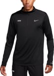 Sweatshirt Nike M NK DF ELMNT TOP HZ FLASH HBR fb8556-010 Størrelse S