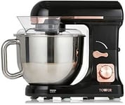 Tower T12033RG 3 In 1 Stand Mixer With 6 Speeds And Pulse Setting 1000W Rose Go