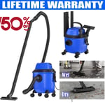 Industrial Vacuum Cleaner Hoover Wet and Dry 6000W Powerful Suction Bagless 15 L