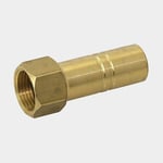 Whale Adapter Stem Adaptor, mässing, Quick Connect 15 mm (WS15) (utvändig) till 3/8" G (BSP) (invändig), mässingsfärgad, 1 styck