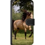 Motorola Moto G15 Svart Plånboksfodral Häst