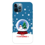 iPhone 15 Pro Fleksibelt Plast Jul Deksel - Merry Christmas - Snøkule