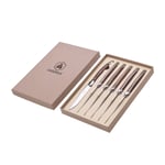 Laguiole Grillknivar med valnötskaft & sågtandad egg 6-pack