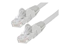 StarTech.com 50cm LSZH CAT6 Ethernet Cable, 10 Gigabit Snagless RJ45 100W PoE Network Patch Cord with Strain Relief, CAT 6 10GbE UTP, Grey, Individually Tested/ETL, Low Smoke Zero Halogen - Category 6 - 24AWG (N6LPATCH50CMGR) - patchkabel - 50 cm - grå