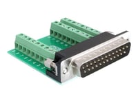 Delock - Seriell Adapter - 9-Stifts Terminalblock (Hona) Till Db-25 (Hane)