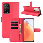 Xiaomi 11T Pro PU Wallet Case Red