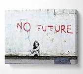 No Future Balloon Canvas Print Wall Art - Small 14 x 20 Inches