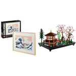 LEGO 31208 Art Hokusai – La Grande Vague, Set de Décoration Murale Japonaise & 10315 Icons Le Jardin Paisible, Kit de Jardinage Botanique Zen pour Adultes avec Fleurs de Lotus,Cadeau Personnalisable