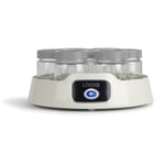 LIVOO Livoo - Yoghurtmaskin Dop180g 14 Glasburkar Med Skruvlock Kapacitet Per Burk: 170ml