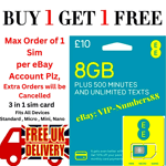 2xNEW EE Sim Card Data Unlimited Calls Pay As You Go Mini Micro Nano.PHONES,WIFI