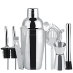 INF Inf 8-delar Cocktailset , Barset, Shaker 550ml - Rostfritt Stål